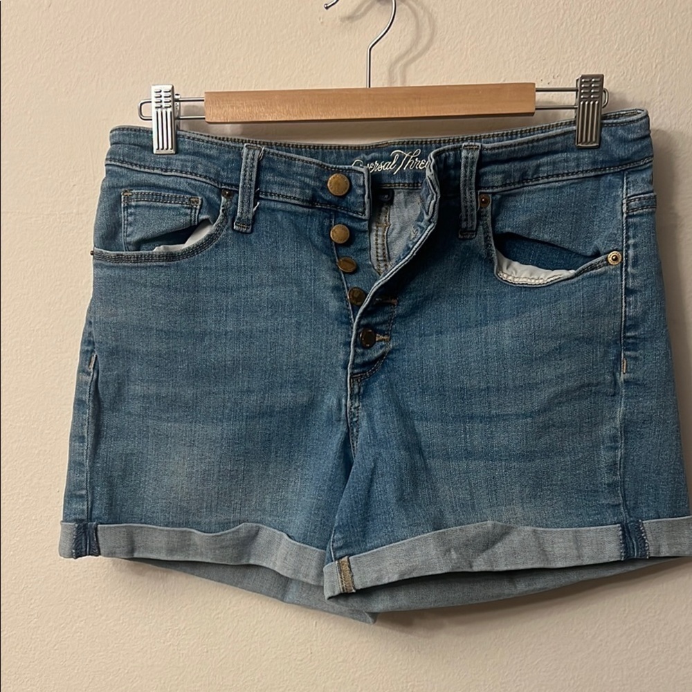 Universal Thread Blue Jean Shorts Cuffed Style denim